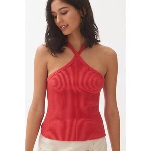 Anthropologie T.La Ribbed Halter Tank